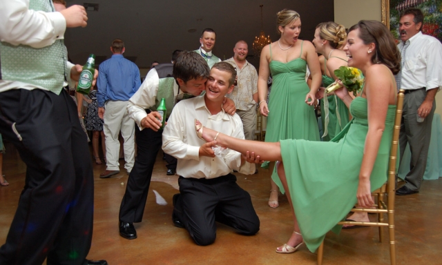 A Garter Ceremony Sponsored By Heineken?