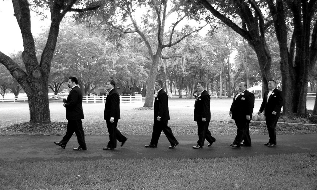 The Pastor, Groom And His Groomsmen